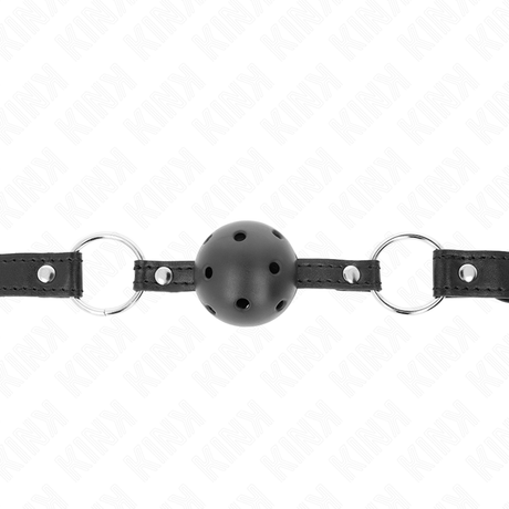 Kink - Hohlharter Schwarzer Ball 4,5 cm Gag Modell 1 63,5 x 2 cm