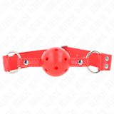 Kink - Kompletter Roter Hohlballknebel 62 x 2 cm