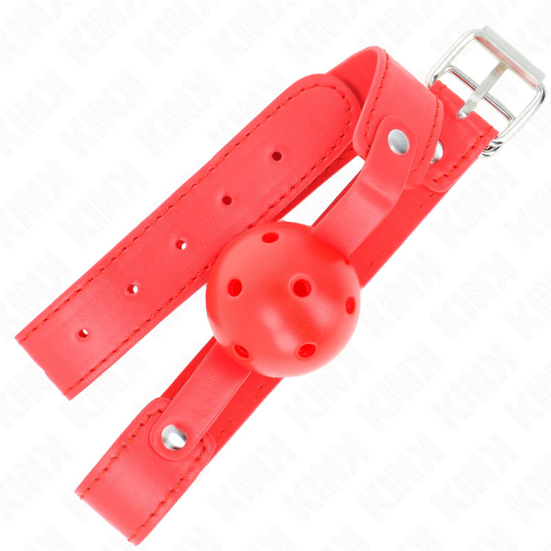 Kink - Roter Atmungsaktiver Ball 4,5 cm Knebel 65 x 2,5 cm