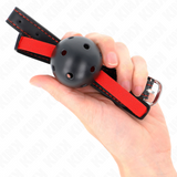 Kink - Hohlharter Mund 4,5 cm Knebel mit Elastischem Gürtel 56 x 1,5 cm