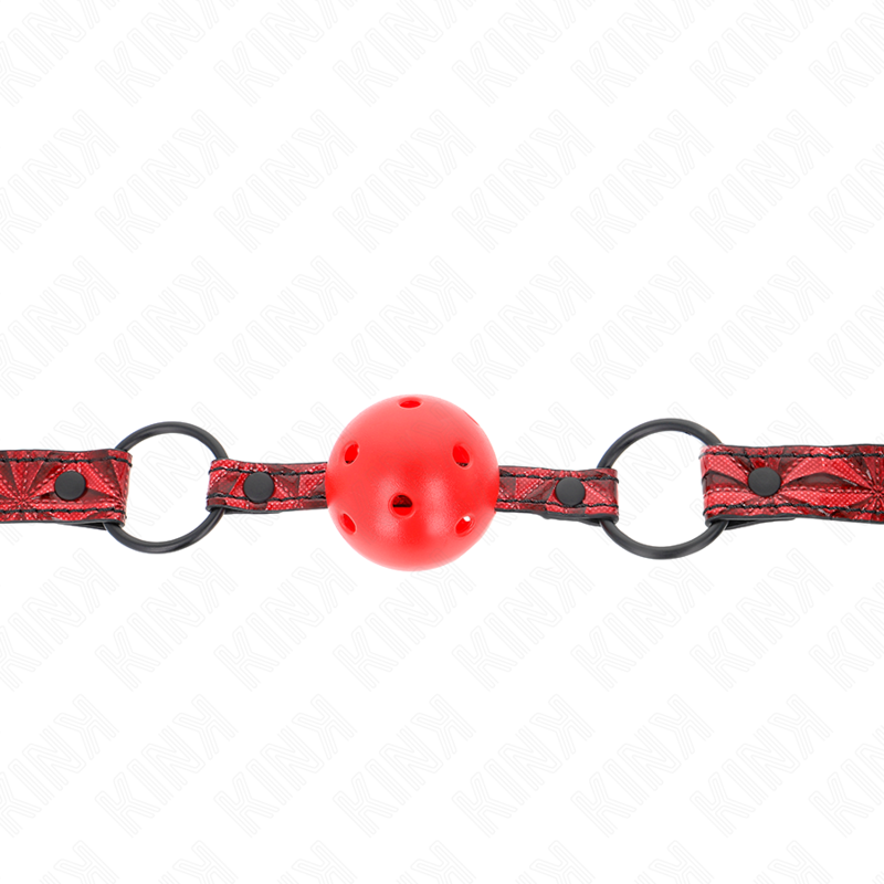Kink - Rautenmuster-Ball 4,5 cm Gag Modell 1 64,5 cm Verstellbar 42-60 cm