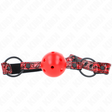 Kink - Rautenmuster-Ball 4,5 cm Gag Modell 1 64,5 cm Verstellbar 42-60 cm