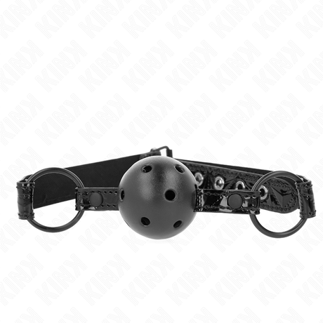 Kink - Rautenmuster-Ball 4,5 cm Gag Modell 3 64,5 cm Verstellbar 42-60 cm