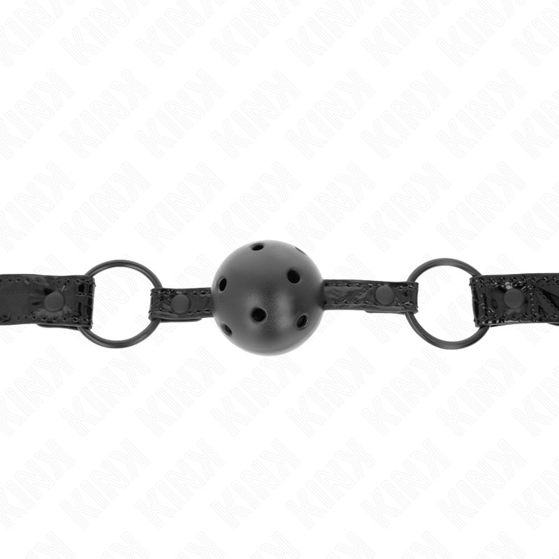 Kink - Rautenmuster-Ball 4,5 cm Gag Modell 3 64,5 cm Verstellbar 42-60 cm