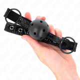 Kink - Rautenmuster-Ball 4,5 cm Gag Modell 3 64,5 cm Verstellbar 42-60 cm