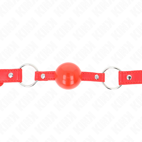 Kink - TPE-Ball 4 cm Knebel mit Rojo-Schloss 60 x 2 cm