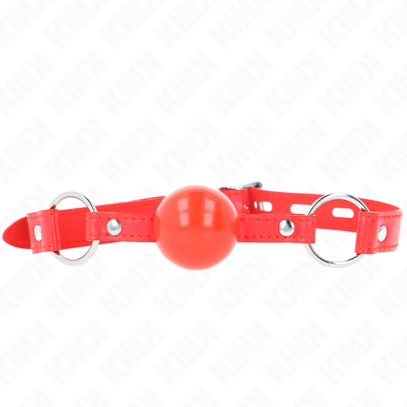 Kink - TPE-Ball 4 cm Knebel mit Rojo-Schloss 60 x 2 cm