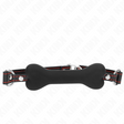 Fetisch-Toy KINK Knebel mit Knochen Schwarz 12 cm
