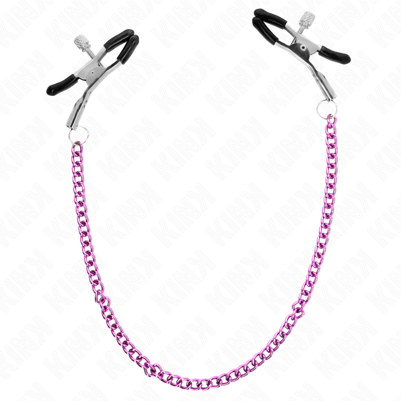 Kink - Kette Nippelklemmen Lila 30 cm