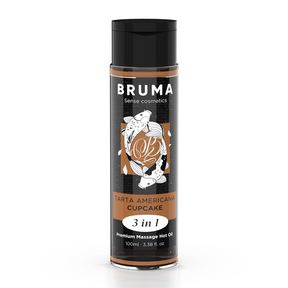 Bruma - Premium-Massageöl mit Wärmeeffekt, Cupcake-Geschmack 3 in 1 - 100 ml