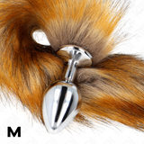 Kink - Anal Plug Grösse M 8 x 3,5 cm mit Kunststoffschwanz 40 cm Braun