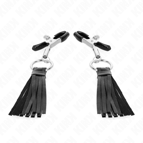 Kink - Kunstleder Quasten Nippelklemmen 6 cm