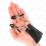 Kink - Kunstleder Quasten Nippelklemmen 6 cm