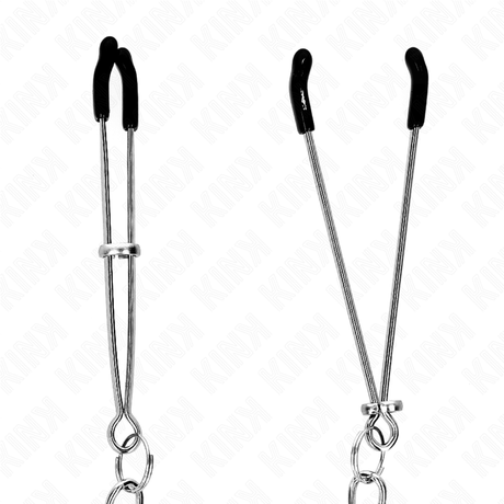Kink - Dünne Nippelklemmen mit Dicker Kette 30 cm