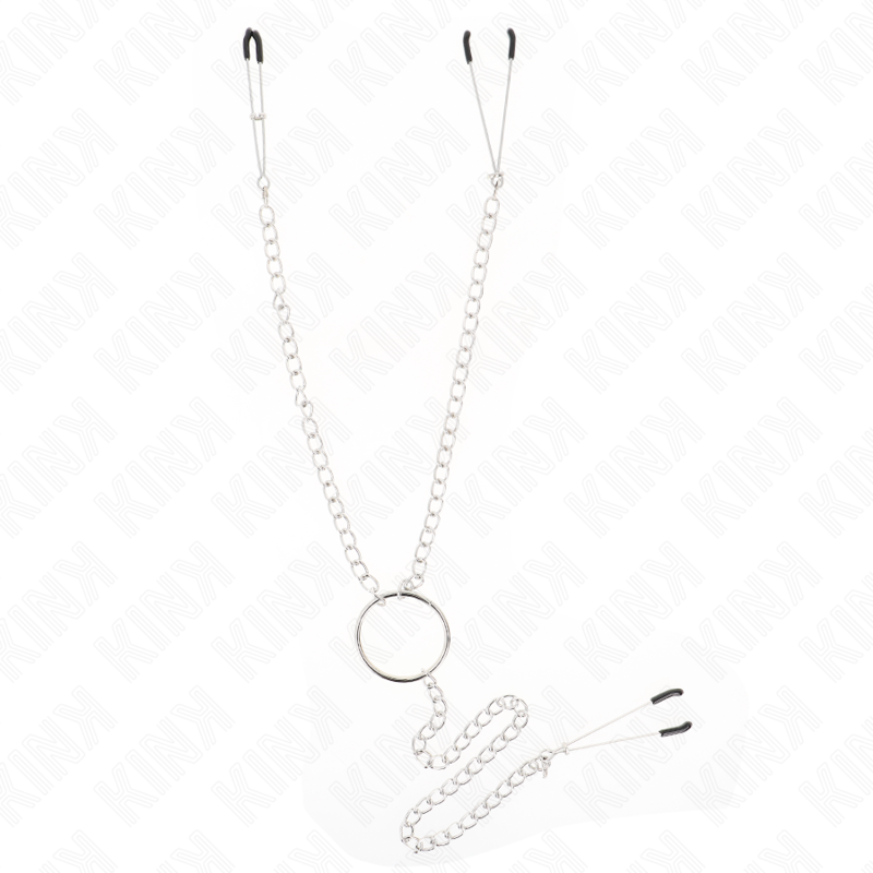 Kink - Dreifach Nippel- und Klitzisklemmen mit Kette Modell 1