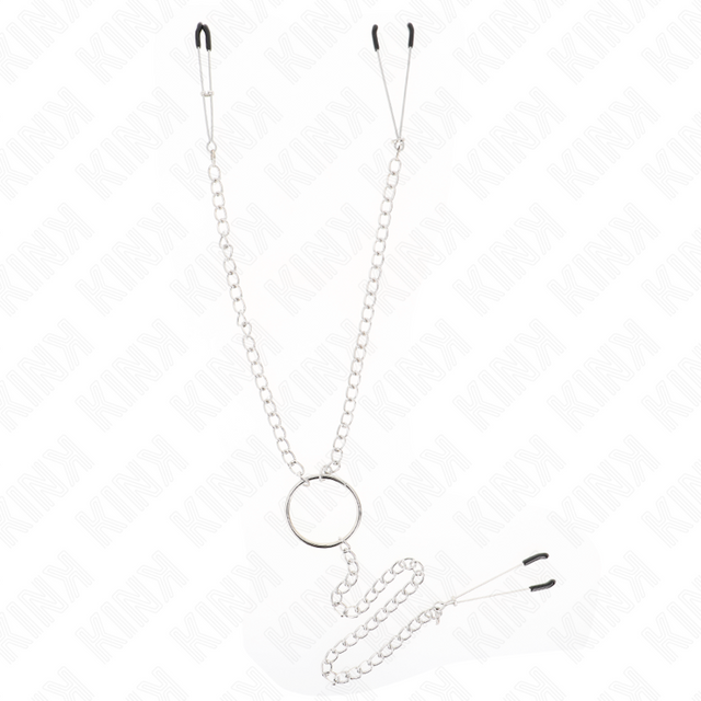 Kink - Dreifach Nippel- und Klitzisklemmen mit Kette Modell 1