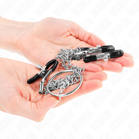 Kink - Dreifach Nippel- und Klitzisklemmen mit Kette Modell 0