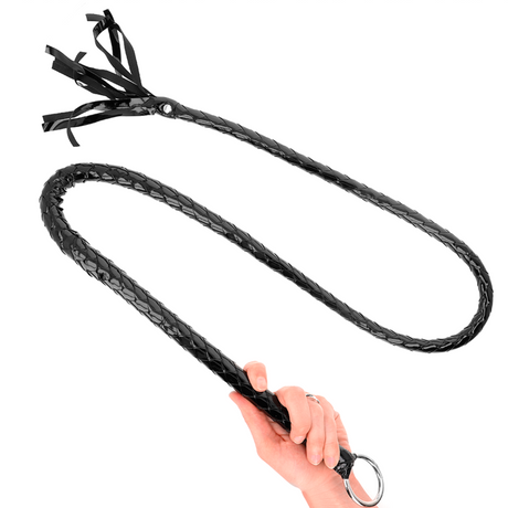 Kink - Lange Glänzende PVC-Peitsche 138 cm
