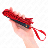 Kink - Rote Wildleder Mini-Peitsche 30 cm