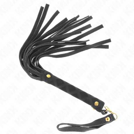 Kink - Schwarze Wildleder Mini-Peitsche 30 cm