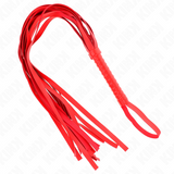 Kink - Rote Peitsche mit Kurzem Griff und Langem Schwanz 70 cm