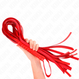 Kink - Rote Peitsche mit Kurzem Griff und Langem Schwanz 70 cm