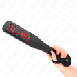 Fetisch-Toy Slave Paddel mit Runden Ecken Schwarz