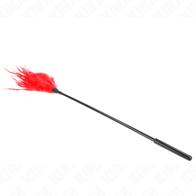 Kink - Mehrere Rote Kitzelfedern 45 cm