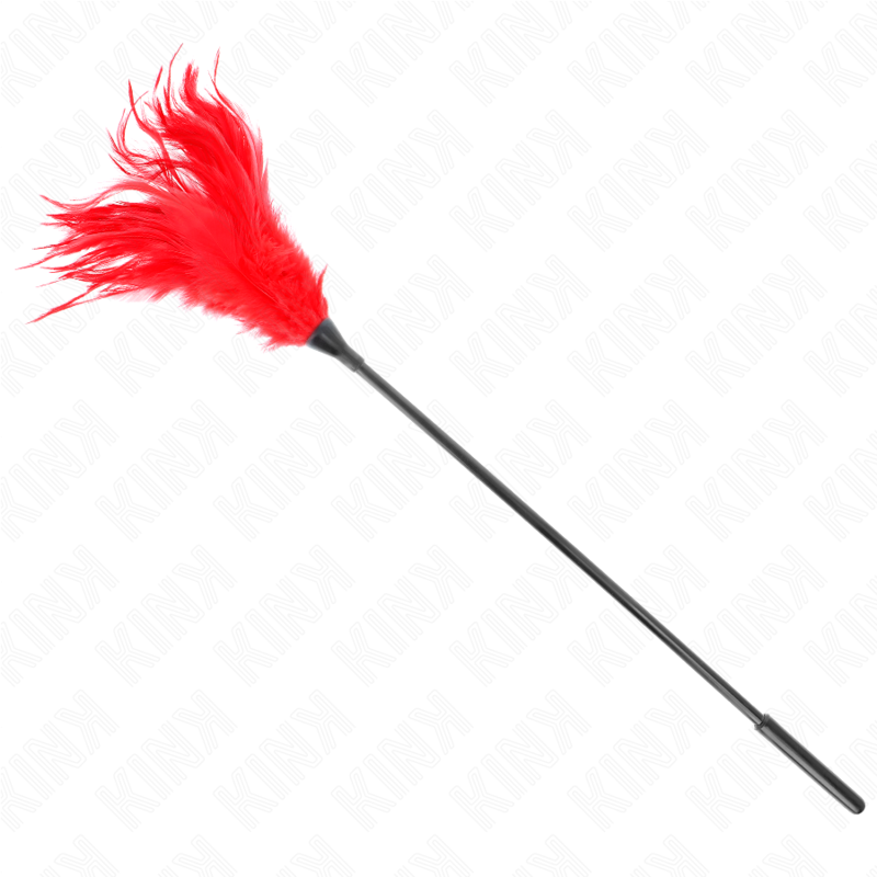 Kink - Mehrere Rote Kitzelfedern 45 cm