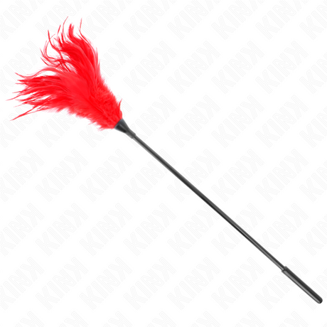 Kink - Mehrere Rote Kitzelfedern 45 cm