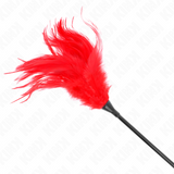 Kink - Mehrere Rote Kitzelfedern 45 cm
