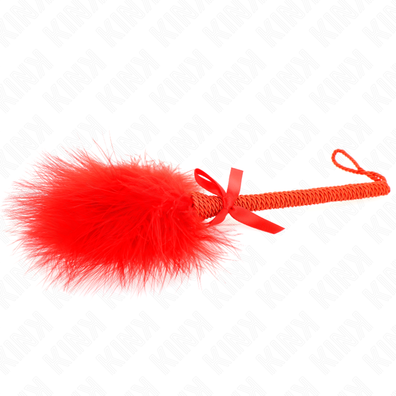 Kink - Nylonseilstab mit Kissenfedern und Roter Schleife 25 cm