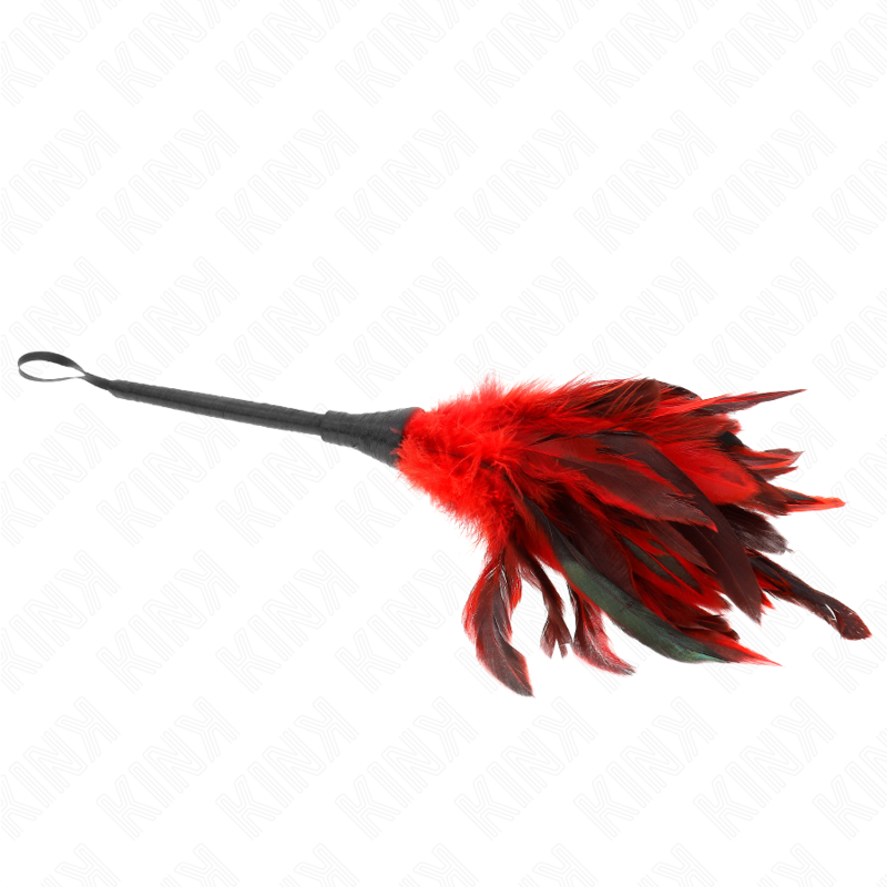 Kink - Red Maids Hornform Tickle Hühnerfedern 36 cm