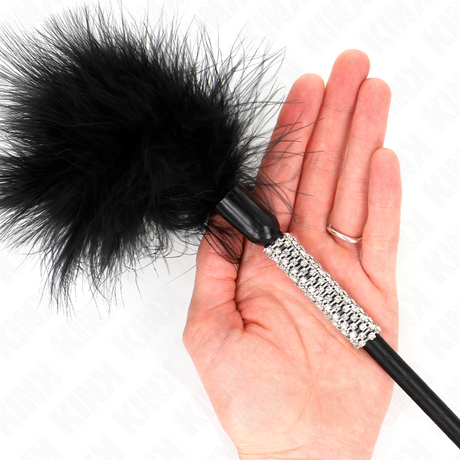 Kink - Tickle Federn mit Strass-Griff 50 cm