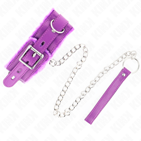Halsband mit Leine mit Einschränkungen Lila 36- x.4