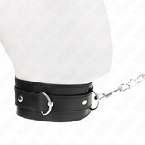 Kink - Halsband mit Gürtel 65 cm mit Riemen Schwarz 54 x 4,5 cm