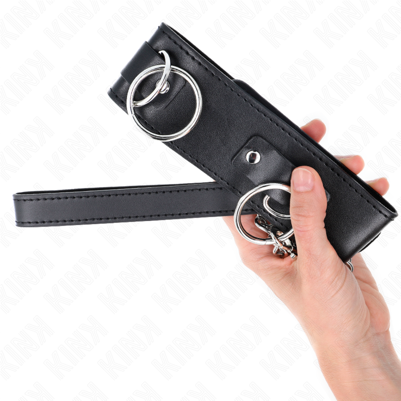 Kink - Halskette mit Leine 65 cm 3 Ring Modell 2 Verstellbar 36-43 cm x 5 cm