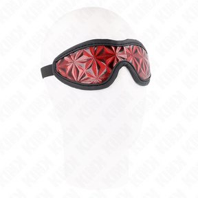 Kink - Rotes Stirnband mit Rautenmuster 20,5 x 6 cm