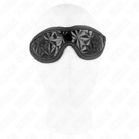 Kink - Schwarzes Stirnband mit Rautenmuster 20,5 x 6 cm