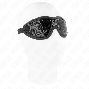 Kink - Schwarzes Stirnband mit Rautenmuster 20,5 x 6 cm