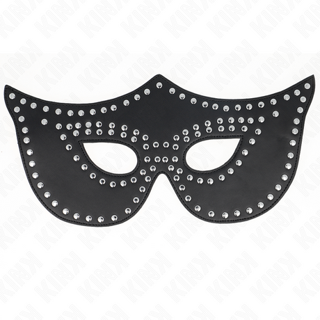 Kink - Kunstledermaske mit Nieten Modell 2 30 x 12 cm