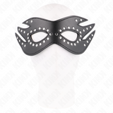 Kink - Kunstledermaske mit Nieten Modell 3 26 x 9,5 cm