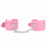 Kink - Einfache Handgelenksfesseln Rosa Verstellbar 20-23 cm x 5,5 cm