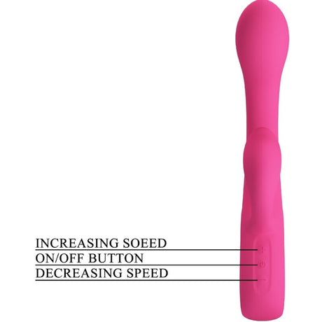 Pretty Love - Fritz Rabbit Vibrator 12 Vibrationen Rosa