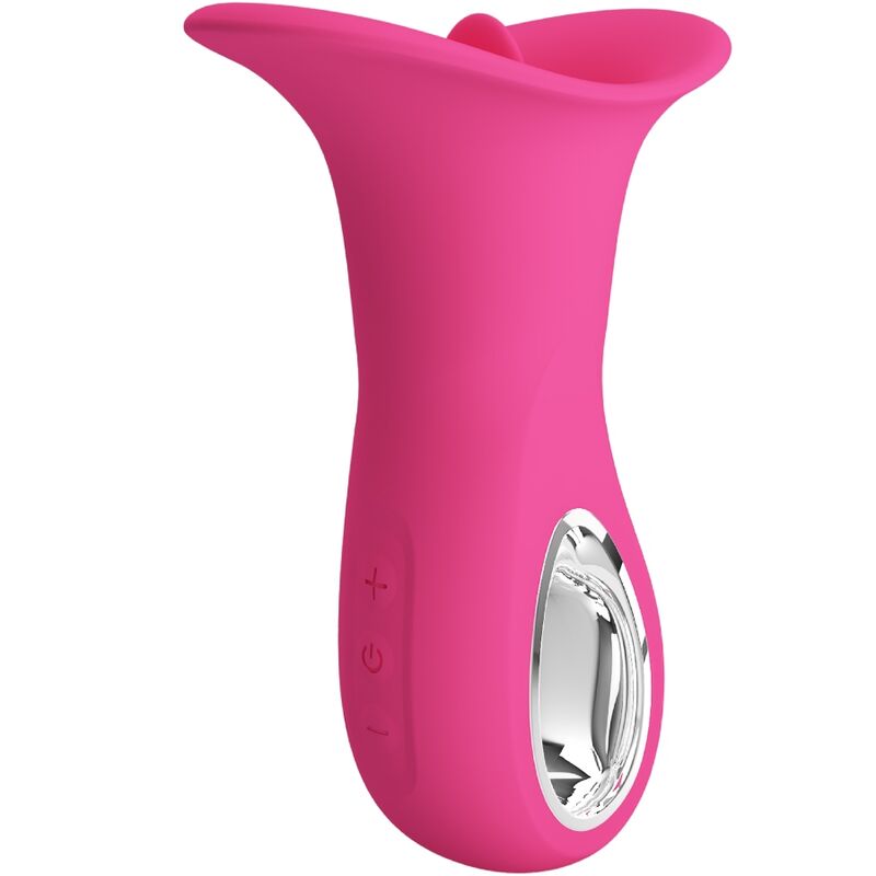 Pretty Love - Clyde Oralvibrator Vibrierende Zunge 12 Vibrationen Rosa
