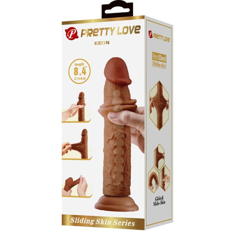 Pretty Love - Keon Realistischer Dildo 21 cm Braun