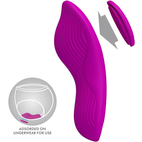 Vibrator Romario Auflegbarer Klitoris-Stimulator mit Fernbedienung Rosa.4