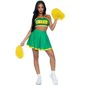 Leg Avenue - Kostüm Cheerleader Grün S/M