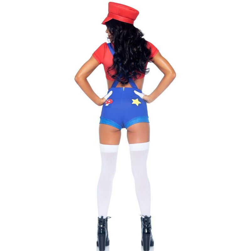 Leg Avenue - Sexy Kostüm Mario Bros Rot/Blau S