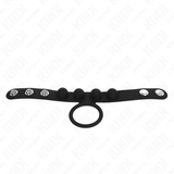 Kink - Leder Penisring 3,5 cm mit Druckverschluss 23 x 2 cm